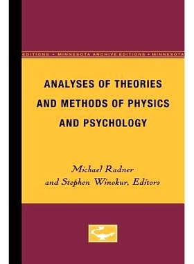 预订 Analyses of Theories and Methods of Physics and Psychology: 9780816671076