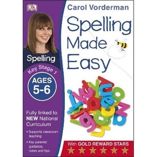 预订 Spelling Made Easy, Ages 5-6 (Key Stage 1): Supports the National Curriculum, English Exercise Book 轻松拼写，5-6岁