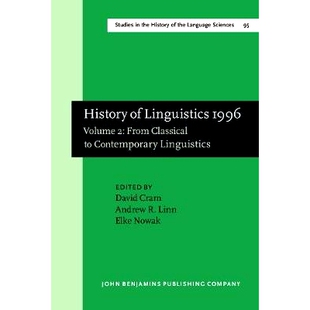 From History Volume 预订 Classical Linguistics. Linguistics Contemporary 9789027245830 1996.