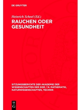 预订 Rauchen oder Gesundheit: 9783112701720