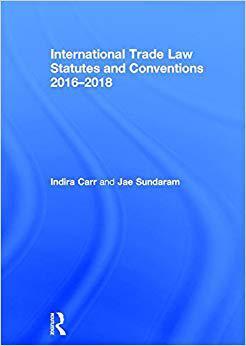 【预售】International Trade Law Statutes and Conventions 2016-2018