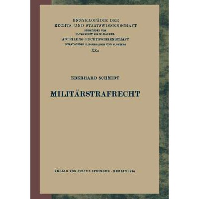 预订 Militärstrafrecht: 9783642938061