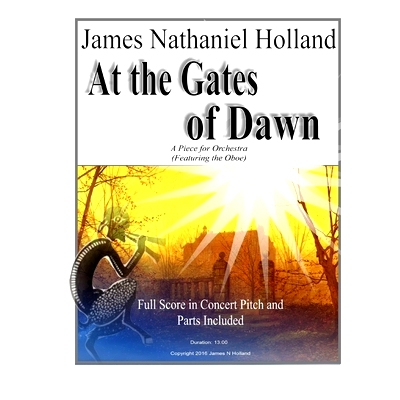 预订 At The Gates of Dawn: A Piece for Orchestra, Featuring the Oboe: 9781541033191