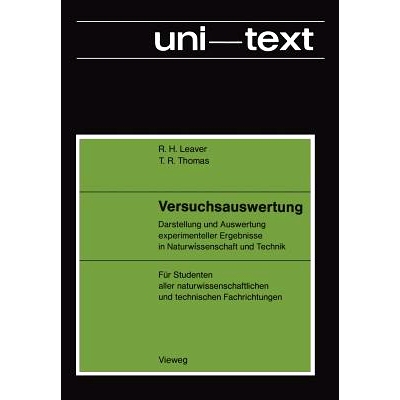 预订 Versuchsauswertung: Darstellung und Auswertung experimenteller Ergebnisse in Naturwissenschaft und Technik; Für St