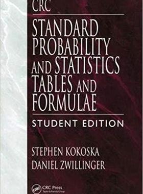 【预售】CRC Standard Probability and Statistics Tables and Formulae, Student Edition