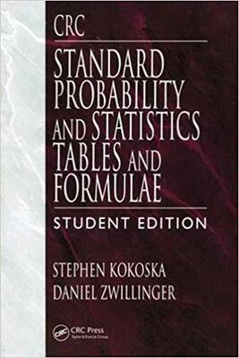 【预售】CRC Standard Probability and Statistics Tables and Formulae, Student Edition