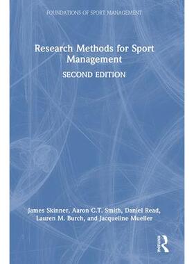 预订 Research Methods for Sport Management体育管理研究方法: 9781032501970