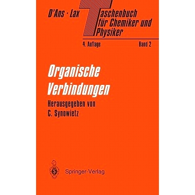 预订 Taschenbuch für Chemiker und Physiker: Band II Organische Verbindungen: 9783540122630