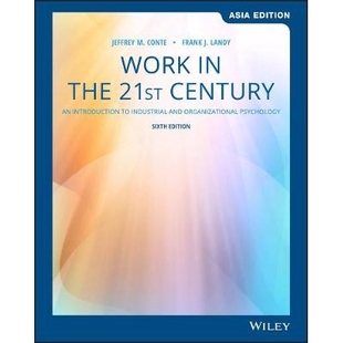 预订 6th Industrial and 21st 工作 Edition 21世纪 the Century Introduction Psychology Organisation Asia Work