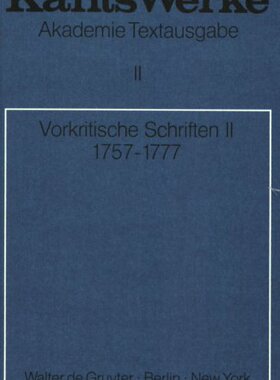 【预订】Vorkritische Schriften II. 1757-1777 9783110040173