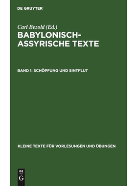 预订 Schöpfung und Sintflut: 9783111219813