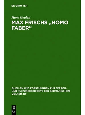 预订 Max Frischs Homo faber: Studien und Interpretationen: 9783110002089