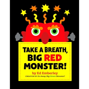 现货 深呼吸大红怪 Take a Breath, Big Red Monster! 走开绿色大怪物续 英文原版 情绪管理绘本 Go Away, Big Green Monster!