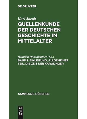 预订 Einleitung, allgemeiner Teil, die Zeit der Karolinger: 9783111016962