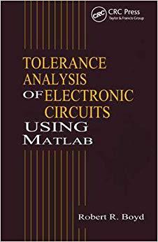 【预售】Tolerance Analysis of Electronic Circuits Using MATLAB