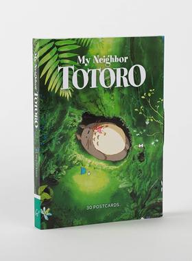 现货 英文原版 宫崎骏 龙猫电影周边 30张明信片 吉卜力工作室 进口礼品书 My Neighbor Totoro: 30 Postcards