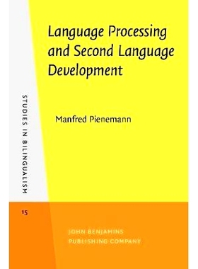 预订 Language Processing and Second Language Development. Processability theory.: 9789027241290