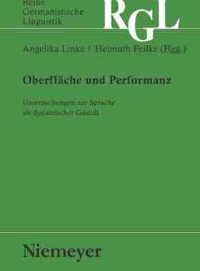 【预订】Oberfläche und Performanz 9783484312838