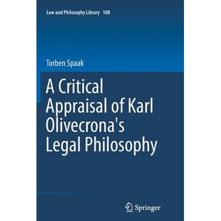Appraisal Philosophy 9783319380100 Legal Critical Olivecrona’s 预订 Karl