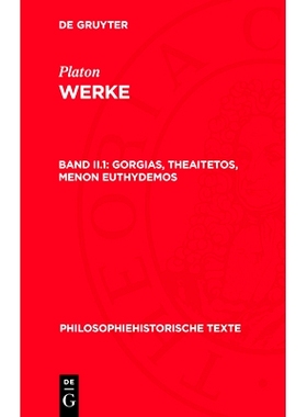 预订 Gorgias, Theaitetos, Menon Euthydemos: 9783112714706