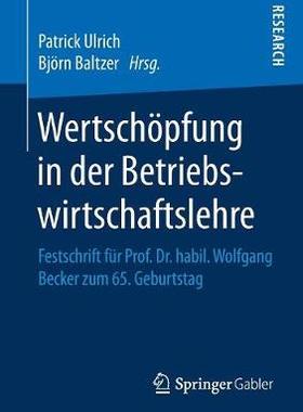 预订 Wertschöpfung in der Betriebswirtschaftslehre