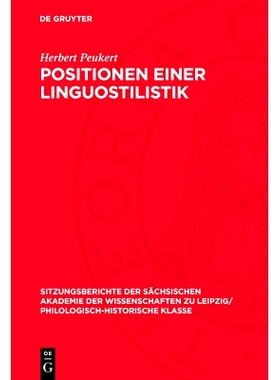 预订 Positionen einer Linguostilistik: 9783112711507