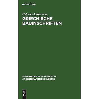 预订 Griechische Bauinschriften: 9783111050737