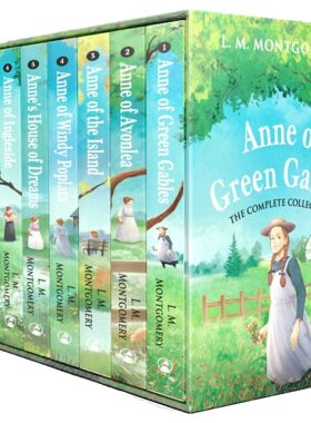 英文原版 绿山墙的安妮8册套装 儿童经典文学初级读物 儿童节礼物送礼收藏 特价清仓Anne of Green Gables 8 book set Montgomery