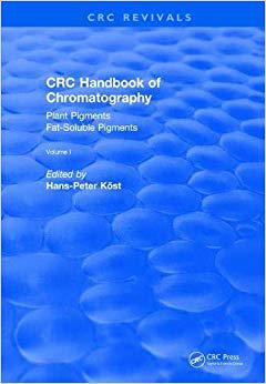 【预售】CRC Handbook of Chromatography: Volume I: Plant Pigments