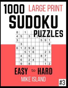 For 9798726020419 Large Puzzles Puzzle Sudoku 1000 Print Adults Book 预订