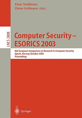 【预订】Computer Security - ESORICS 2003