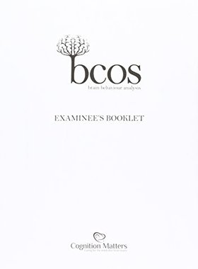 【预订】BCoS Cognitive Screen
