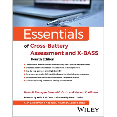 预订 Essentials of Cross-battery Assessment and X-bass, Fourth Edition 跨电池评估要点，第四版 9781394230822