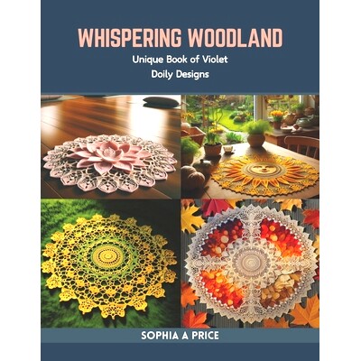 预订 Whispering Woodland: Unique Book of Violet Doily Designs: 9798873296385