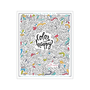 [预订]Color Happy: An Adult Coloring Book of Removable Wall Art Prints 9781944515270