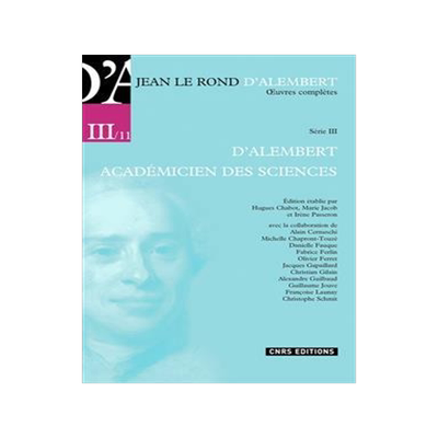 [预订]Oeuvres complètes de Jean Le Rond d’Alembert, vol. 3-11 : Opuscules et mémoires mathématiques,  9782271141774