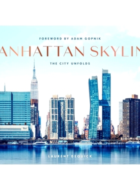 现货 曼哈顿天际线 纽约摄影旅行纪念 折叠礼品风琴书 Laurent Dequick 英文原版 Manhattan Skyline: The City Unfolds