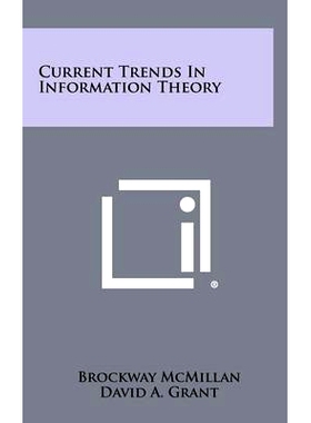 预订 Current Trends in Information Theory: 9781258369422
