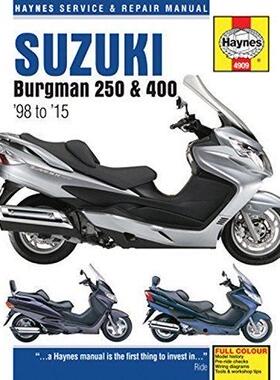 [预订]Suzuki Burgman 250 & 400 (98 - 15) Haynes Repair Manual 9781785212857