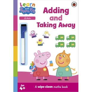 预订 Learn with Peppa: Adding and Taking Away wipe-clean activity book 和佩奇一起学习：加法和减法易擦活动书: 97802416456