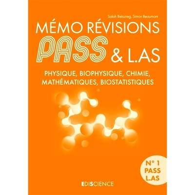 预订 Mémo révisions Pass & L.AS : physique, biophysique, chimie, mathématiques, biostatistiques 通过和 L.AS 修订备忘