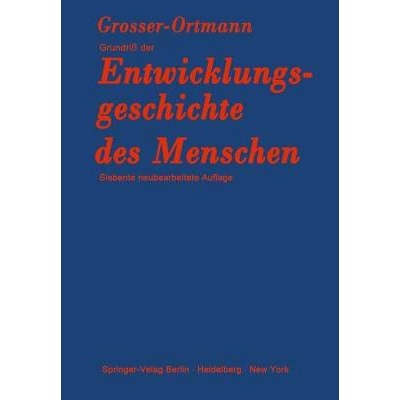 预订 Grundriß der Entwicklungsgeschichte des Menschen: 9783642869075