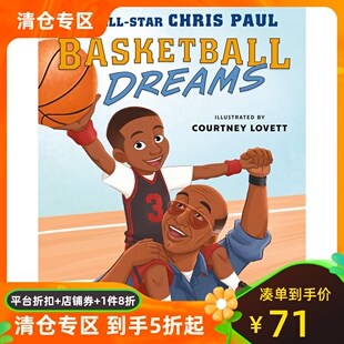现货 篮球梦 克里斯·保罗故事绘本 英文原版 儿童梦想体育精神成长 Basketball Dreams Chris Paul