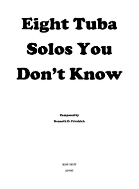 预订 Eight Tuba Solos You Don’t Know: 9781523235551