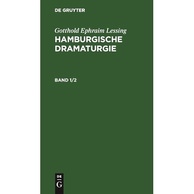 预订 Lessing: Hamburgische Dramaturgie Bd. 1/2  Lesshd: 9783112450772
