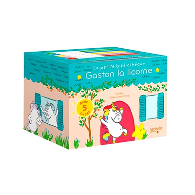 我的情绪独角兽 5本精装套盒 儿童早教绘本 启蒙读物 情绪管理 新年礼物 法语原版 La petite bibliothèque Gaston la licorne