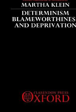 【预订】Determinism, Blameworthiness, and Deprivation