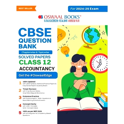 预订 Oswaal CBSE Question Bank Class 12 Accountancy, Chapterwise and Topicwise Solved Papers For Board Exams 2025: 97893
