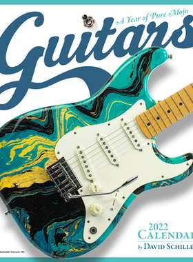 【预订】Guitars Wall Calendar 2022 9781523513109