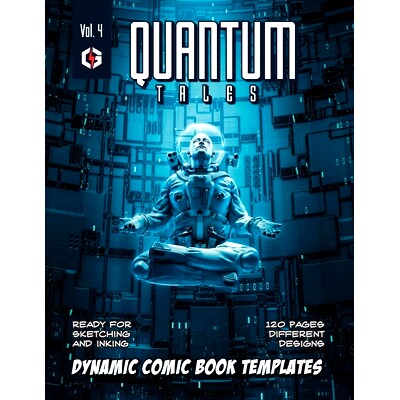 预订 Quantum Tales Volume 4: Dynamic Comic Book Templates: 9781688977822